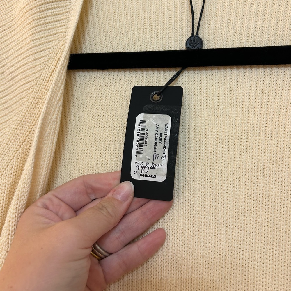 NWT Rag & Bone Amy Ribbed Cardigan - Picture 7 of 9
